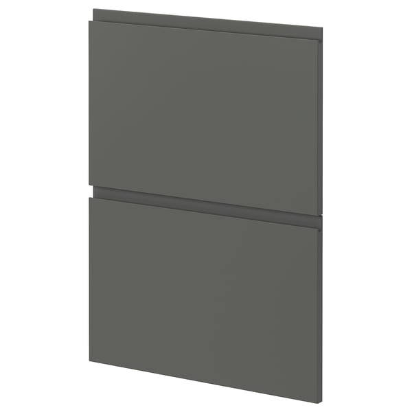 METOD - METOD 2 fronts for dishwasher, Voxtorp dark grey, 60 cm