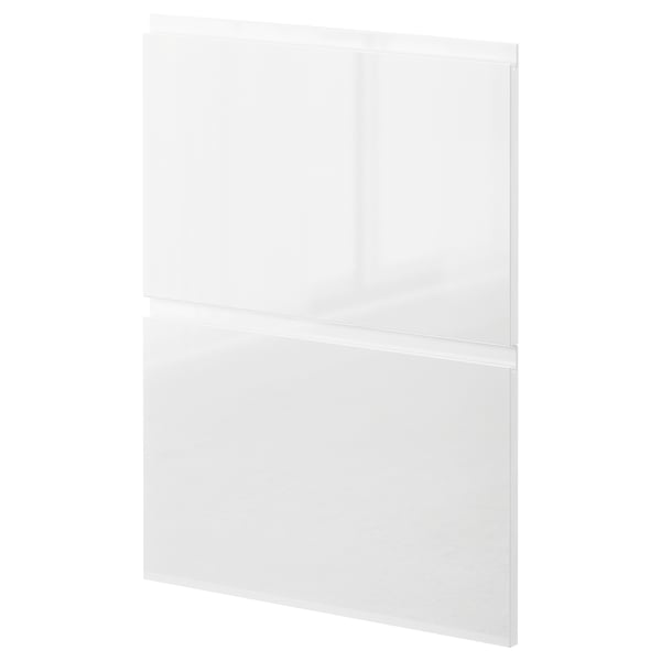 METOD 2 fronts for dishwasher, Voxtorp high-gloss/white, 60 cm