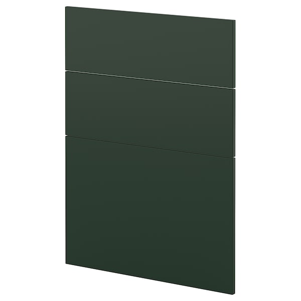 METOD - 3 fronts for dishwasher, Havstorp deep green, 60 cm