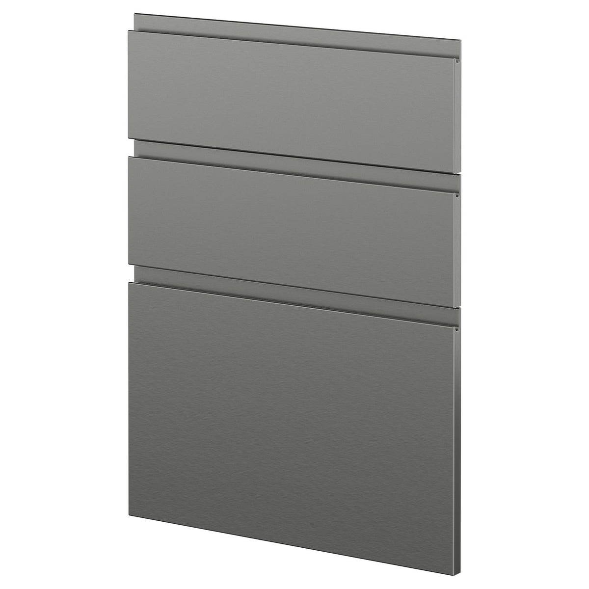 METOD 3 fronts for dishwasher, Voxtorp stainless steel effect, 60 cm