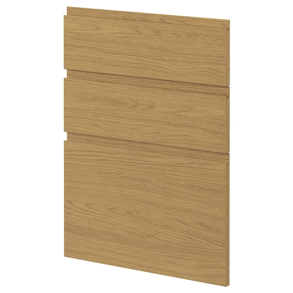 METOD - 3 fronts for dishwasher, Voxtorp oak effect, 60 cm