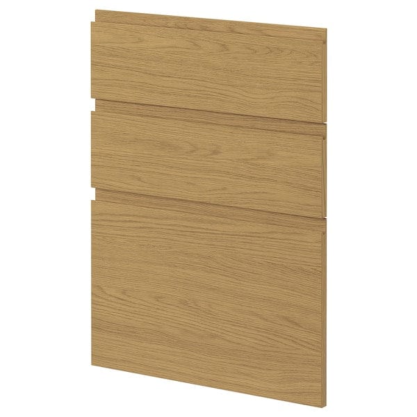 METOD - 3 fronts for dishwasher, Voxtorp oak effect, 60 cm