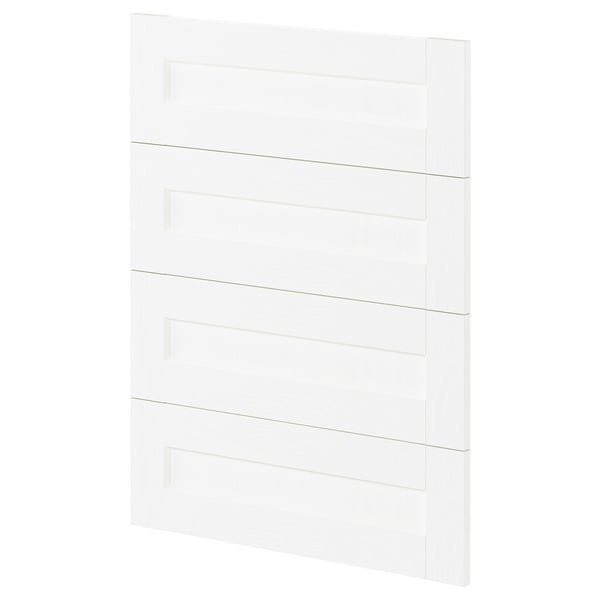 METOD - METOD 4 fronts for dishwasher, Enköping white/wood effect, 60 cm