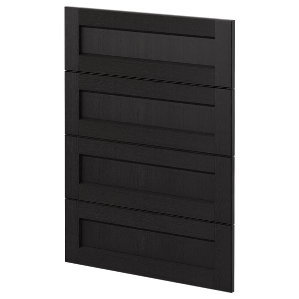 METOD - METOD 4 fronts for dishwasher, Lerhyttan black stained, 60 cm