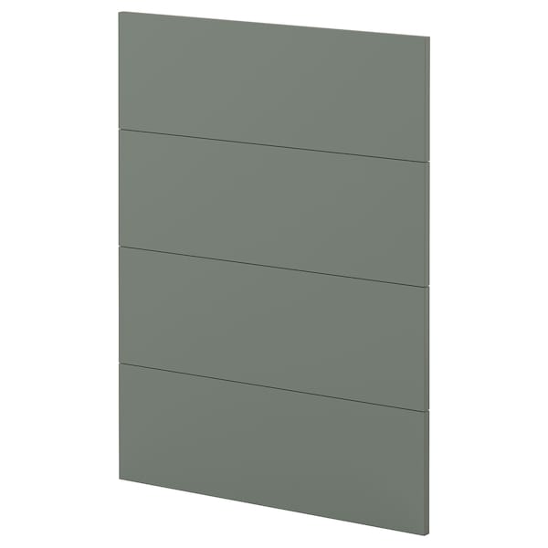 Ikea METOD - 4 fronts for dishwasher, Nickebo/matt grey-green, 60 cm
