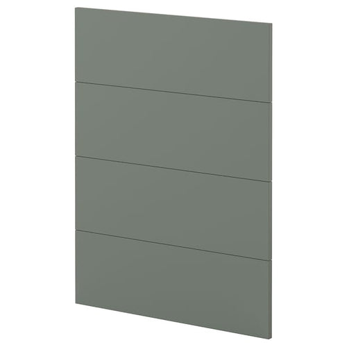 METOD - METOD 4 fronts for dishwasher, Nickebo/matt grey-green, 60 cm