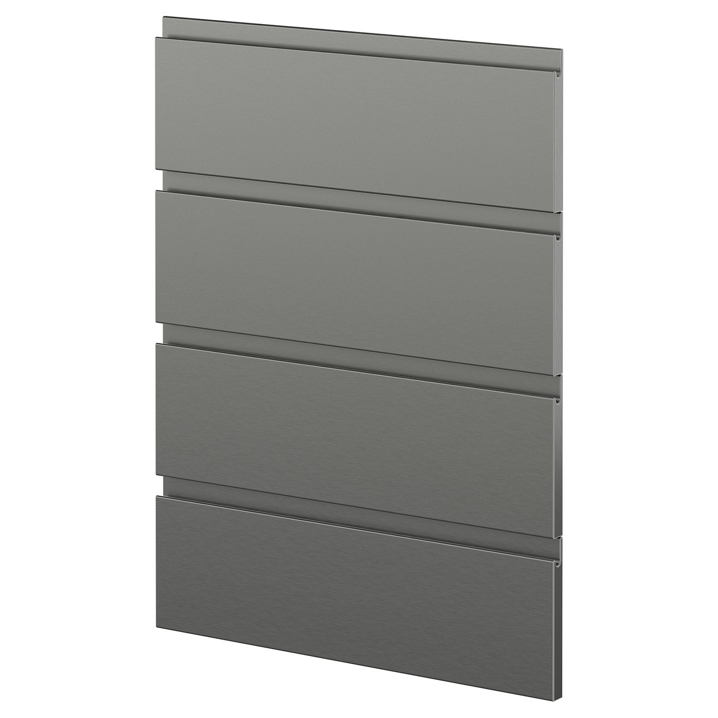 METOD 4 fronts for dishwasher, Voxtorp stainless steel effect, 60 cm
