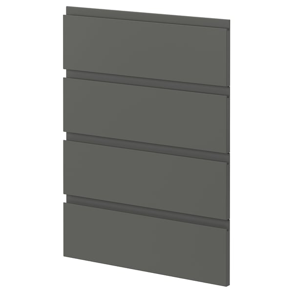 METOD - 4 fronts for dishwasher, Voxtorp dark grey, 60 cm
