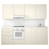 METOD kitchen, white Maximera/Bodbyn off-white, 240x60x228 cm