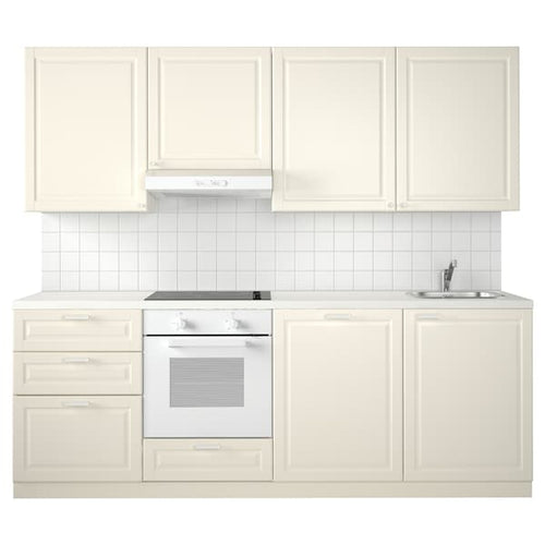 METOD kitchen, white Maximera/Bodbyn off-white, 240x228x60 cm