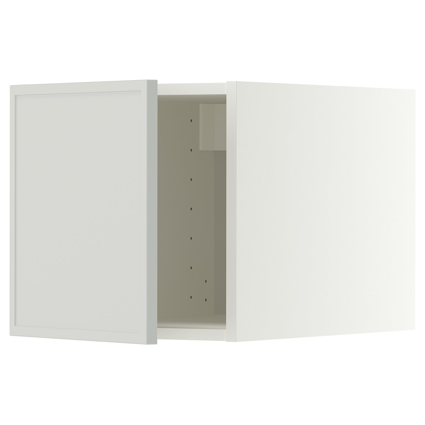 METOD top cabinet, white/Aspudden light grey, 40x40 cm