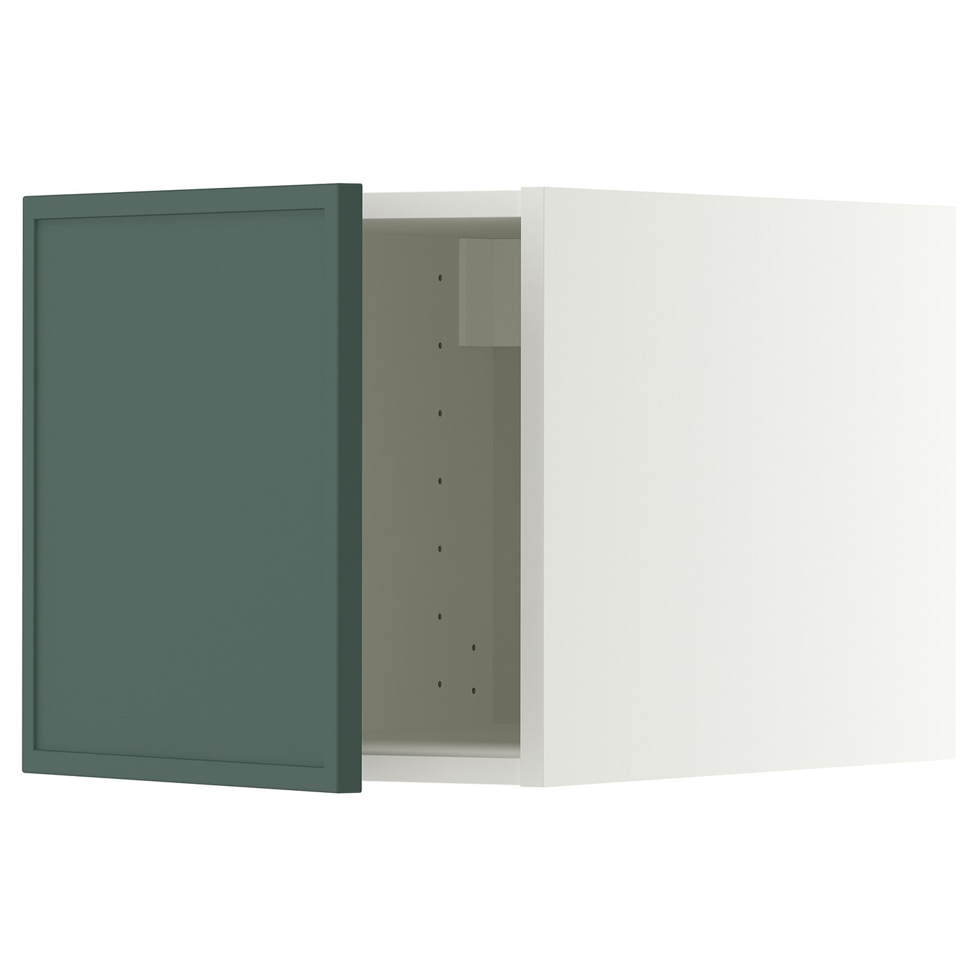 METOD top cabinet, white/Aspudden dark grey-green, 40x40 cm