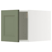 METOD top cabinet, white/Axstad grey-green, 40x40 cm