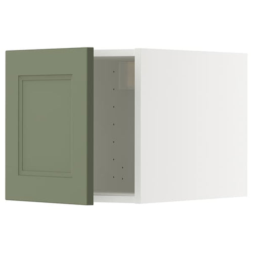 METOD - METOD Top cabinet, white/Axstad grey-green, 40x40 cm