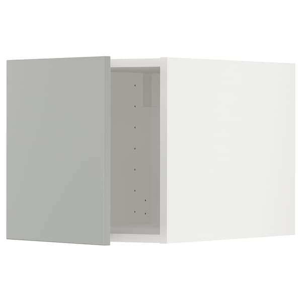 METOD - Top cabinet, white/Havstorp light grey, 40x40 cm