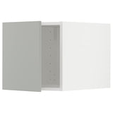 METOD top cabinet, white/Havstorp light grey, 40x40 cm