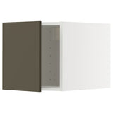 METOD top cabinet, white/Havstorp brown-beige, 40x40 cm