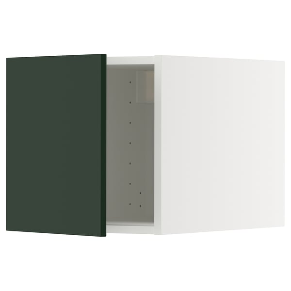 METOD top cabinet, white/Havstorp deep green, 40x40 cm