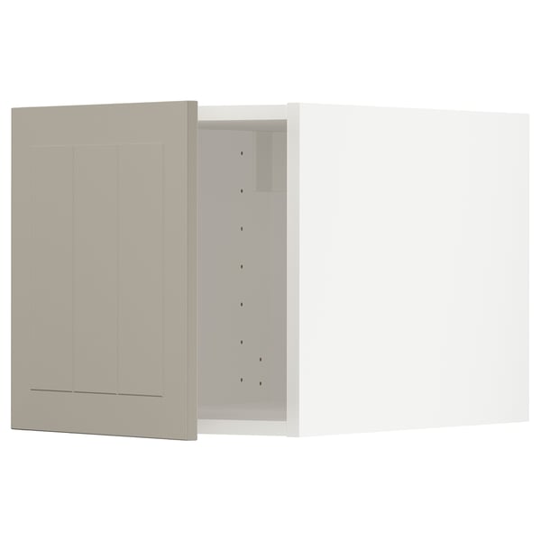 METOD - METOD Top cabinet, white/Stensund beige, 40x40 cm