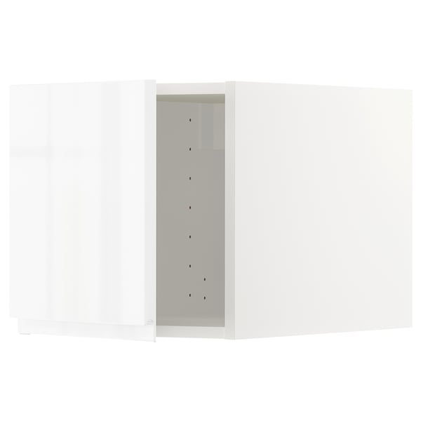METOD top cabinet, white/Voxtorp high-gloss/white, 40x40 cm