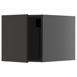 METOD top cabinet, black-grey/Nickebo matt anthracite, 40x40 cm
