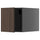 METOD - METOD Top cabinet, black-grey/Sinarp brown, 40x40 cm