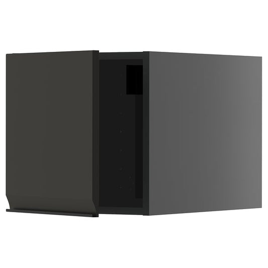 METOD - METOD Top cabinet, black-grey/Upplöv matt anthracite, 40x40 cm