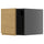 METOD - METOD Top cabinet, black-grey/Voxtorp oak effect, 40x40 cm