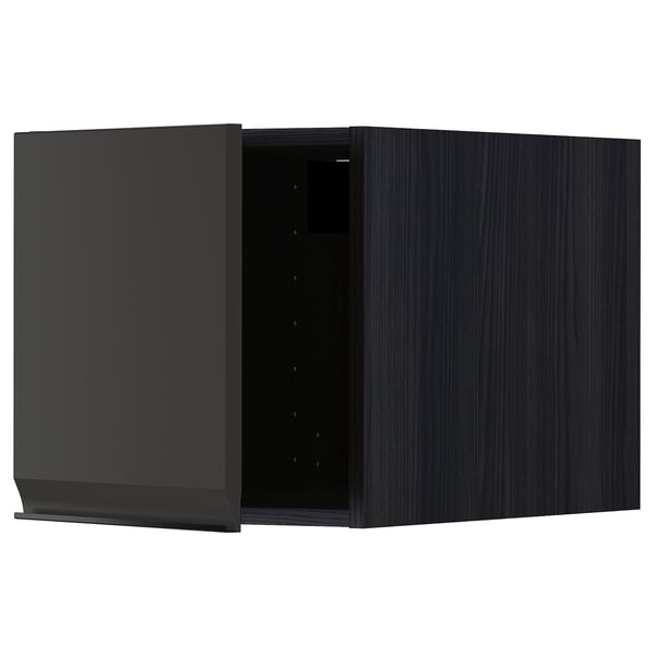 METOD - METOD Top cabinet, black/Upplöv matt anthracite, 40x40 cm