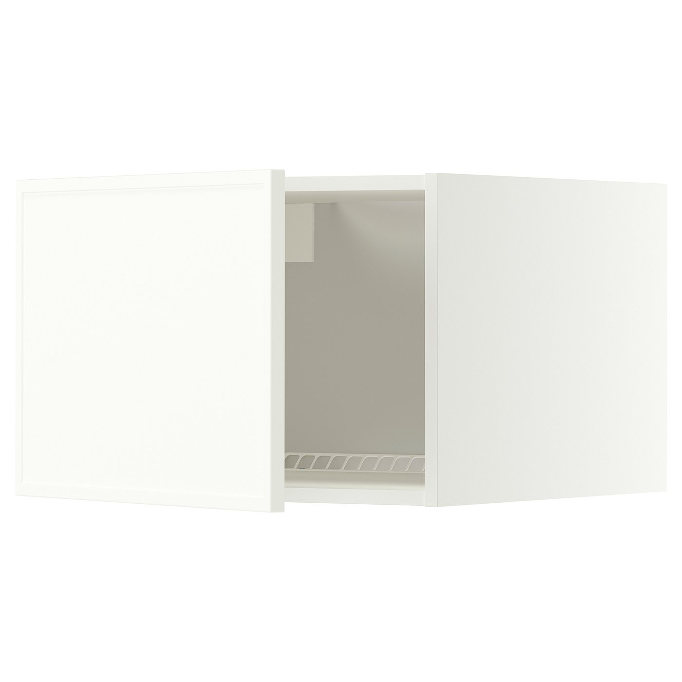METOD top cabinet for fridge/freezer, white/Aspudden matt white, 60x40 cm