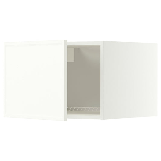 METOD top cabinet for fridge/freezer, white/Aspudden matt white, 60x40 cm