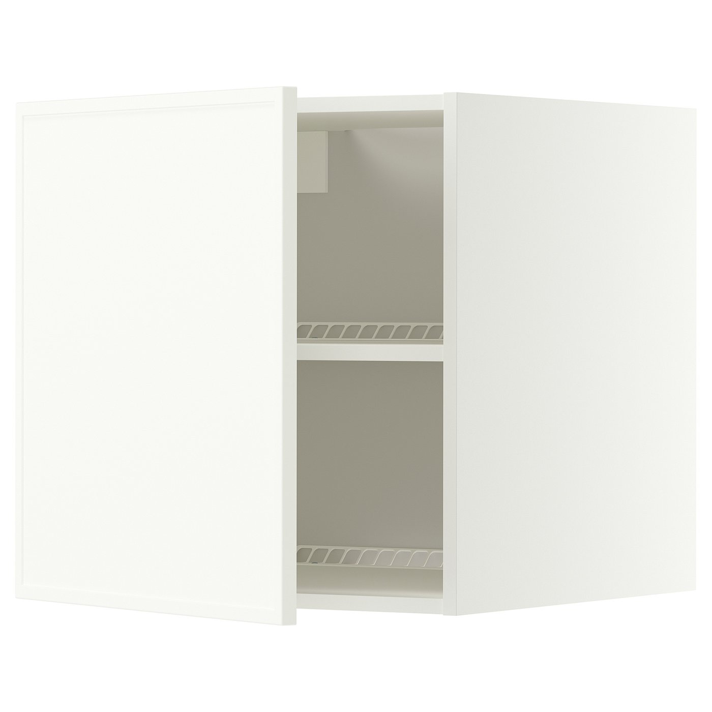 METOD top cabinet for fridge/freezer, white/Aspudden matt white, 60x60 cm