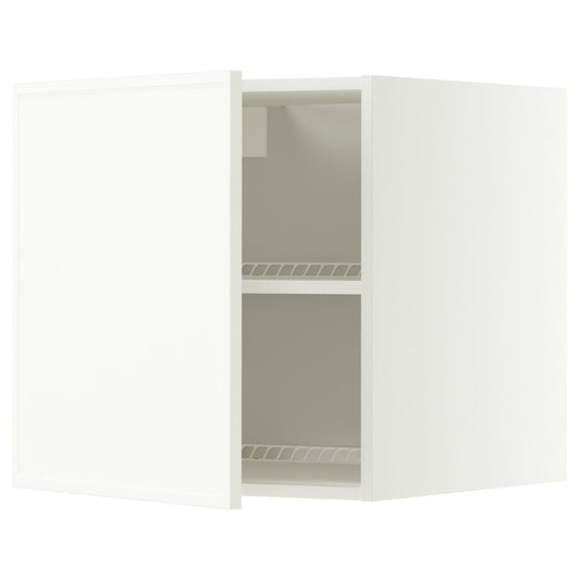 METOD top cabinet for fridge/freezer, white/Aspudden matt white, 60x60 cm