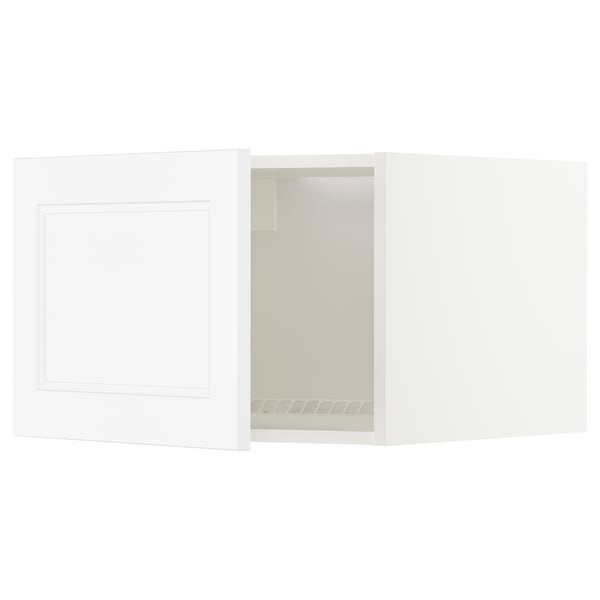 METOD - METOD Top cabinet for fridge/freezer, white/Axstad matt white, 60x40 cm