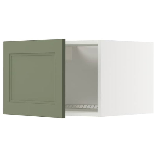 Ikea METOD - Top element for fridge/freezer, white/Axstad gray-green,60x40 cm