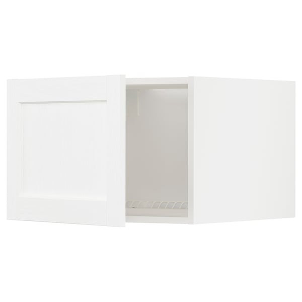 METOD - METOD Top cabinet for fridge/freezer, white Enköping/white wood effect, 60x40 cm