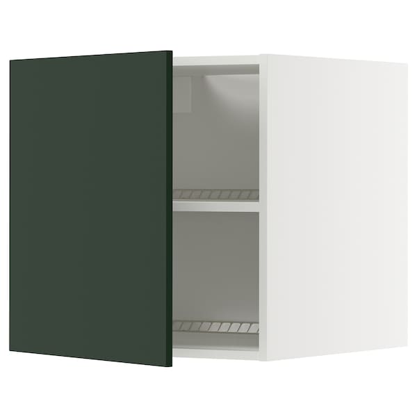 Ikea METOD - Top cabinet for fridge/freezer, white/Havstorp deep green, 60x60 cm