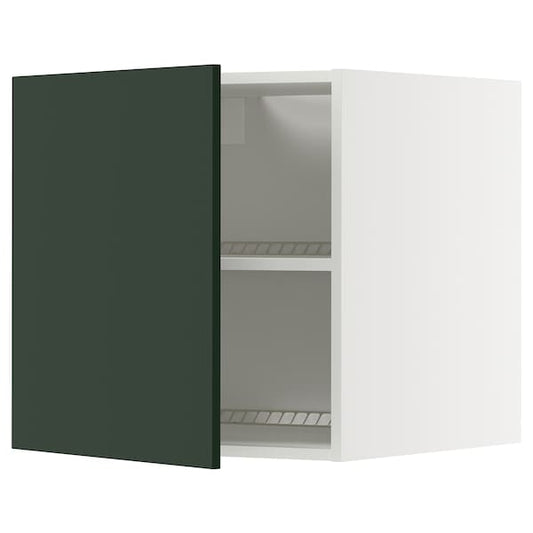 Ikea METOD - Top cabinet for fridge/freezer, white/Havstorp deep green, 60x60 cm