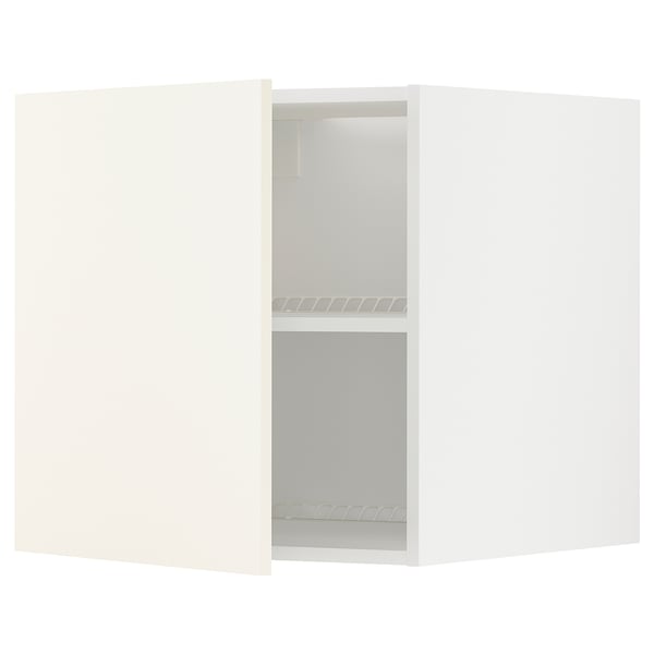 METOD top cabinet for fridge/freezer, white/Vallstena white, 60x60 cm