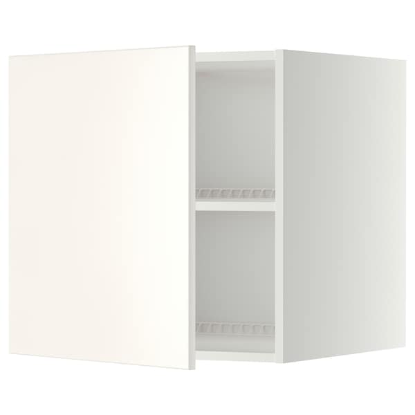 Ikea METOD - Top cabinet for fridge/freezer, white/Veddinge white, 60x60 cm