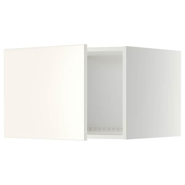 METOD - Top cabinet for fridge/freezer, white/Veddinge white, 60x40 cm