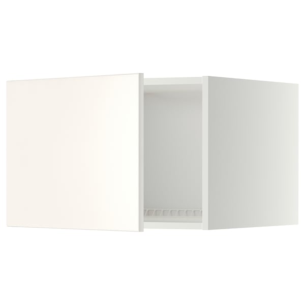 METOD - METOD Top cabinet for fridge/freezer, white/Veddinge white, 60x40 cm