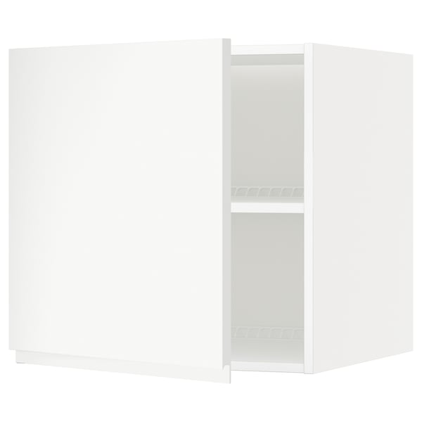 METOD - METOD Top cabinet for fridge/freezer, white/Voxtorp matt white, 60x60 cm