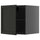 METOD top cabinet for fridge/freezer, black-grey/Lerhyttan black stained, 60x60 cm