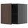 METOD - METOD Top cabinet for fridge/freezer, black-grey/Sinarp brown, 60x60 cm