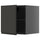 METOD - METOD Top cabinet for fridge/freezer, black-grey/Upplöv matt anthracite, 60x60 cm