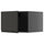 METOD - METOD Top cabinet for fridge/freezer, black-grey/Upplöv matt anthracite, 60x40 cm
