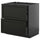 METOD / KNIVSHULT - METOD / KNIVSHULT Base cb 2 frnts/2 low/1 md/1 hi drw, black-grey/Lerhyttan black stained, 80x60 cm