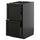 METOD / KNIVSHULT - METOD / KNIVSHULT Base cb 2 frnts/2 low/1 md/1 hi drw, black-grey/Lerhyttan black stained, 40x60 cm