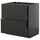 METOD / KNIVSHULT - METOD / KNIVSHULT Base cb 2 frnts/2 low/1 md/1 hi drw, black-grey/Nickebo matt anthracite, 80x60 cm